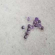 3MM ROUND CABOCHON CZ AMETHYST COLOR CABOCHON(20PCS/BAG)